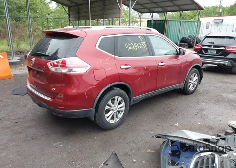 2016 Nissan Rogue Sv из США, поврежденный, VIN KNMAT2MT7GP617442